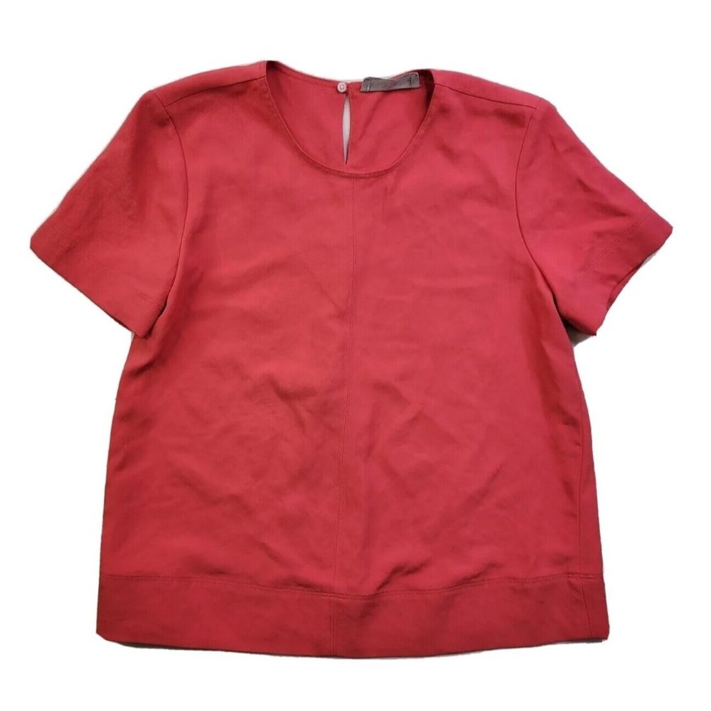 Everlane Women Sz 2 Coral Casual Boxy Loose Blouse Durable Material Round Neck